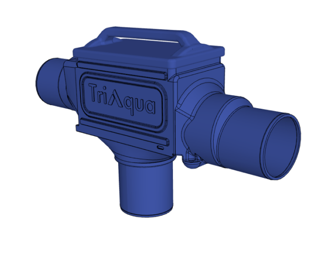 Triaqua zelfreinigende regenwaterfilter met overloopskimmer