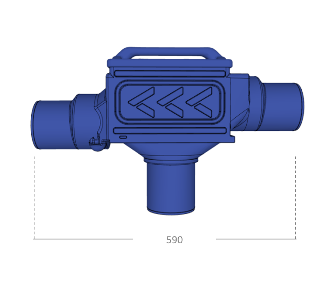 Triaqua zelfreinigende regenwaterfilter met overloopskimmer