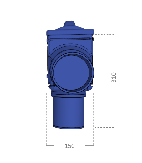 Triaqua zelfreinigende regenwaterfilter met overloopskimmer